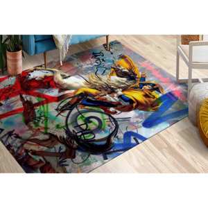 Tapis Banksy Napoléon Bonaparte : Décoration Street Art Antidérapante, Tapis Doux à Poils Longs - Product Image 1