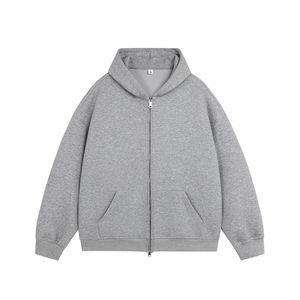 Service OEM – Sweat à capuche d'hiver en polaire polyester/coton, zippé, écologique, respirant, délavé à l'acide, léger, décontracté, brodé - Product Image 3