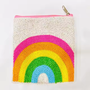 Bolsas para monedas con cuentas, monedero bordado a mano con temática navideña, artículos con cuentas personalizados para su diseño y estilo - Product Image 4