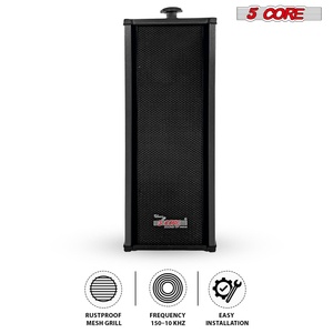 Altavoces de Exterior de 5 Núcleos, Estéreo, de Pared, 100W Pico, Sistema de Audio Pasivo para el Hogar - Product Image 2