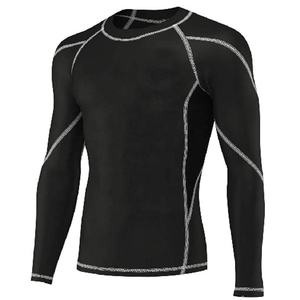 เสื้อ rashguard ของผู้ชายที่มีรูปร่างกำหนดเองระบายอากาศได้แขนยาวขนาดใหญ่พิเศษเสื้อแรชการ์ดพิมพ์โลโก้ตามสั่ง - Product Image 5