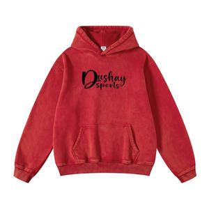 Sweat à capuche oversize unisexe 100% coton personnalisé Vintage délavé à l'acide French Terry Sun Faded the Distressed Men Hoodie - Product Image 6