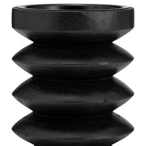 <b>Unique</b> Design Wooden Candle Holder with Black Finished Perfect for Wedding Parties and Christmas Decor Lightweight Object - Product Image 4