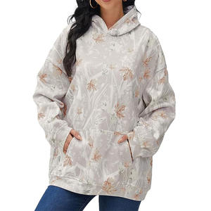 Sudadera con capucha y cremallera personalizada de gran tamaño con manga holgada de fabricante de peso pesado al por mayor Sudadera con capucha personalizada de ajuste relajado para mujer - Product Image 4