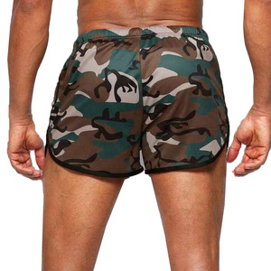 High Quality Running Breathable Men 2 in 1 <b>Layers</b> Sports Shorts Cotton Nylon Workout High Waist Men Gym Shorts With Pockets - Product Image 3