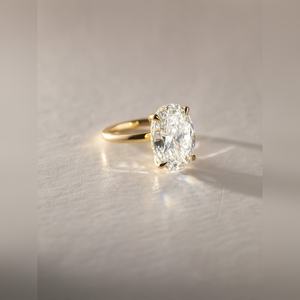 Oval Cut Engagement Ring Factory Direct 10K 14K 18K Gold Silver Platinum Plated <b>Stone</b> Bridal Wedding Jewelry Wholesale - Product Image 1