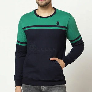 Chemises de survêtement personnalisées épaisses d'hiver pour hommes, colorées, surdimensionnées, à motif solide, teintes unies pour adultes - Product Image 4
