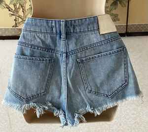 Vintage S Taille Denim Shorts Jeanagers Autre Artisanat Jeans Pantalon Court - Product Image 2