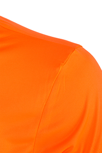 T-shirt col rond pour homme 140 g/m² 100 % micro-polyester couleur orange néon - Product Image 5