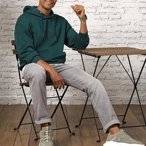 2025 hommes de haute qualité 100% coton biologique surdimensionné hiver sweat à capuche motif solide respirant ODM approvisionnement impression numérique meilleur - Product Image 3