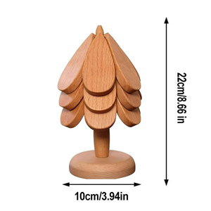 Salvamanteles de madera de alta calidad con estrella para decoraciones navideñas, cocina, decoración del hogar de la fábrica de Vietnam - Product Image 3