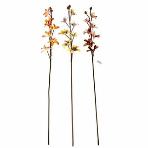 Flor de Orquídea artificial amarilla de 77cm - Product Image 2