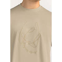 T-shirt uni pour homme en jersey 100% coton, manches courtes, col rond, décontracté, respirant, coupe classique, 320g, fabricant OEM ODM