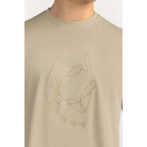 Camiseta de Hombre 100% Algodón, Lisa, Manga Corta, Cuello Redondo, Casual, Transpirable, Corte Regular, 320g, Fabricante OEM ODM, Proveedor Mayorista - Product Image 2