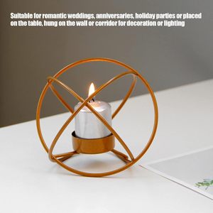 Artículos para el hogar Decoración DE BODA Velas perfumadas Soporte de vela Decoración del hogar Portavelas metálico elegante - Product Image 3