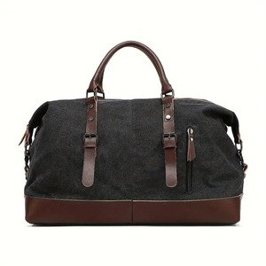 Sac de voyage en toile, léger, grande capacité, week-end, unisexe, pour la nuit, la salle de sport, bagages, fermeture éclair - Product Image 2