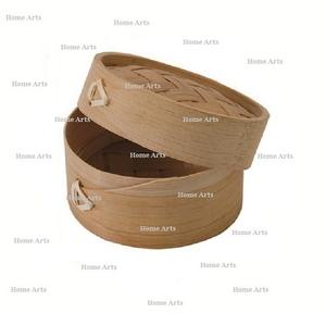 Dernier design de cuiseur vapeur en bambou rond, taille personnalisée, boîte à dim sum du fabricant en Inde - Product Image 2