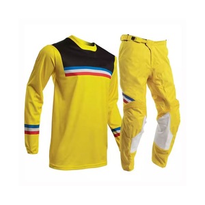 Traje de carreras de Motocross profesional de alta calidad para hombres, pantalones de moto y Jersey, traje de moto todoterreno - Product Image 1