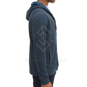 Meilleur prix pour les sweats à capuche décontractés d'hiver pour hommes, fermeture éclair, tissu polaire de haute qualité en stock - Product Image 3