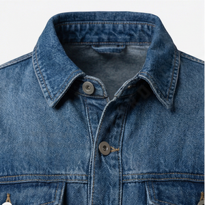 Chaqueta Cortavientos Vaquera Personalizada para Hombre, Diseño Vaquero Lavado con Estilo, Impresión Completa, Revestimiento Frontal, para Uso en Exteriores - Product Image 4