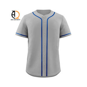Maillot de baseball personnalisé pour homme, uniforme d'équipe respirant avec nom et numéro personnalisés, vêtements de sport OEM/ODM, vêtements de softball personnalisables - Product Image 1