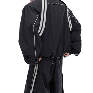 Ensemble veste et pantalon de travail coupe-vent, design tactique, pour hommes, tenue de sécurité extérieure, imperméable, style multi-poches - Product Image 6