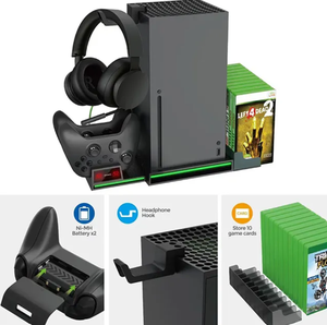 เครื่องเล่นเกมทีวีซีรีส์ X ราคาพิเศษ 1TB + เกม 5 เกม 2 คอนโทรลเลอร์ +VR +ปลั๊กอเนกประสงค์ +ไร้สาย 2.4GHz +เล่นได้หลายคน - Product Image 3