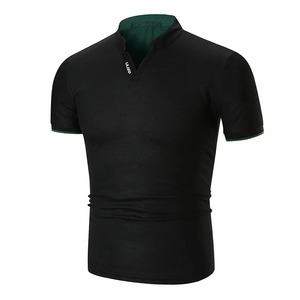 New <b>Summer</b> Men's Polo <b>Shirt</b> Half Collar Sleeve Opening Solid Colors Top Factory Direct Supply Cross-border Trade Running - Product Image 2