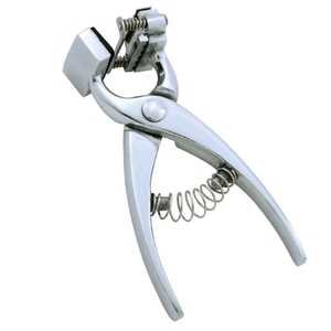 Perforador de etiquetas de orejas de animales de acero inoxidable, instrumento quirúrgico veterinario para identificación de caballos de ganado, incluye veterinario - Product Image 1