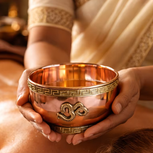 Cuenco de cobre para Panchakarma, cuenco de cobre para Shirodhara, equipo de terapia ayurvédica, suministros de spa de bienestar, herramientas de curación holística - Product Image 1