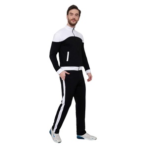 Meilleure vente Personnalisé Sublimé Noir Blanc Survêtement Homme XL Jogging Sportswear Plus Bonne Qualité Survêtement Formation Unisexe - Product Image 2