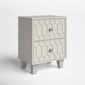 Mesita de noche moderna de madera Kusum Art Mesita de noche clásica de madera con pulido completo y decoración de su hogar con un aspecto atractivo 1 - Product Image 2