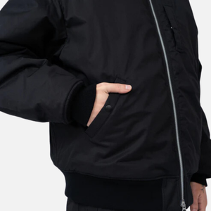 Blousons universitaires personnalisables grande taille avec manches en cuir PU, design bomber Letterman d'hiver, logo personnalisé, style Hip Hop - Product Image 4