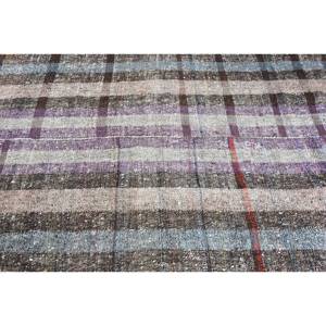 Rústico marrón gris 5,9X6,8 pies Área grande Alfombra de sala de estar Patrón abstracto Alfombra turca Hecho de lana Respaldo de látex Modelo Alfombra de habitación - Product Image 5