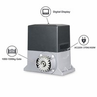 Motor para Puerta Corredera con Bajo Consumo en Espera, Compatible con Energía Solar, Pantalla Digital, AC220V 370W 450W, Operador Automático de Puertas