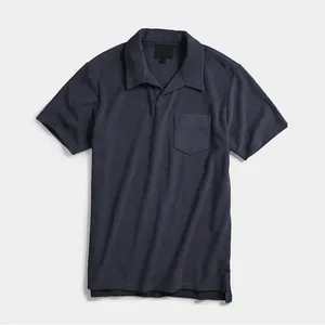 Camiseta de talla grande para hombre, camisetas Polo con estampado de logotipo personalizado, camisetas de algodón 100% peinado, camiseta de gran tamaño de 250gsm, camisetas de algodón para hombre - Product Image 5