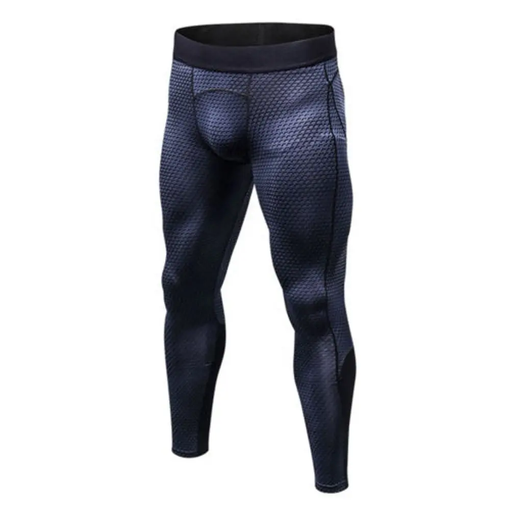 Top Selling Mannen Sublimatie Gedrukt Leggings Bodybuilding Broek Compressie Gym Broek Strakke Leggings Jogger Snel Droog