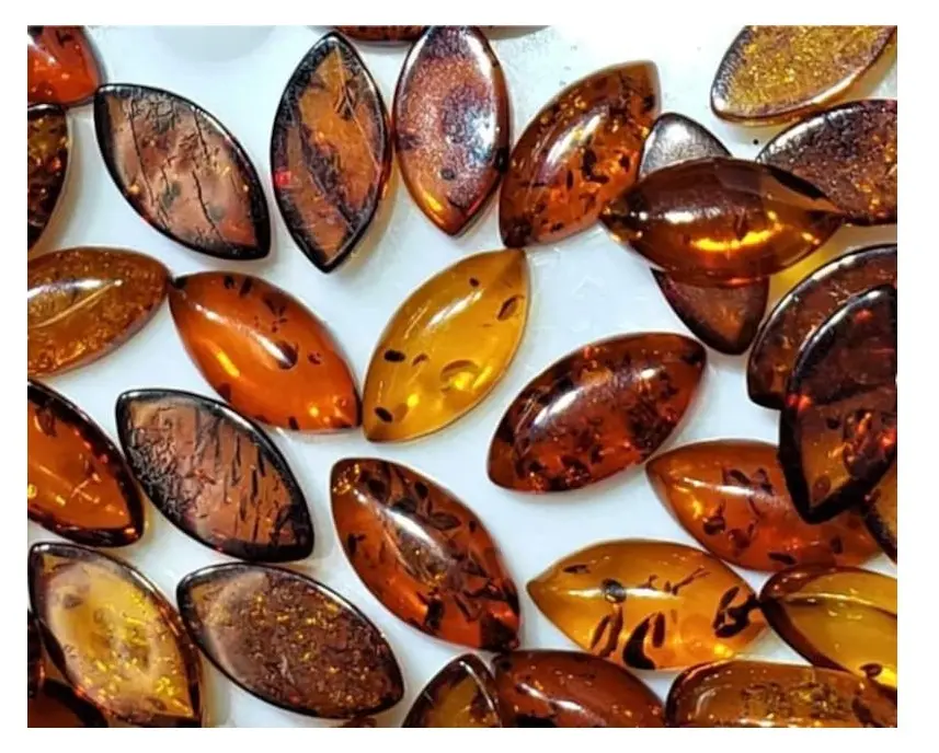 Haute Qualité Ambre Lisse Cabochon Gemme En Vrac Lot Pierre Naturelle En Vrac Pour La Fabrication De Bijoux À La Main Grossiste Fournisseur Indien