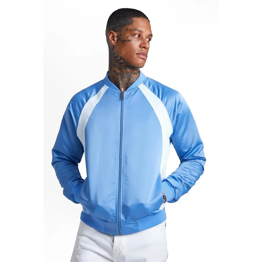 Best Men's Satin Jacket Cheap rate Make Your Own Design High Quality Jackets Plus Size Satin Jackets