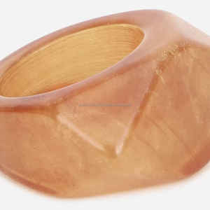 แหวนเรซินแฟชั่นสำหรับผู้หญิงทำมือสีสันสวยงามงานทำมือปรับแต่งได้ - Product Image 3