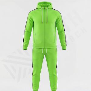 ชุดเซ็ตเสื้อฮู้ดดี้ผ้าฟลีซหนานุ่ม 100% ผ้าฝ้าย พร้อมกางเกงขายาวทรงบาน ชุดออกกำลังกายสำหรับผู้ชาย เหมาะสำหรับฟิตเนส ยิม และวิ่งจ๊อกกิ้ง - Product Image 1