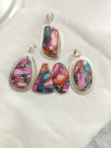 Colgante de Plata de Ley 925 con múltiples piedras preciosas hecho a mano, diseño Original, joyería elegante directa de fábrica para mujer - Product Image 5