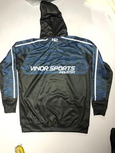 Impression personnalisée poche kangourou pull à capuche hommes 100% polyester sublimation sweats à capuche pull pleine impression sublimation sweats à capuche - Product Image 5