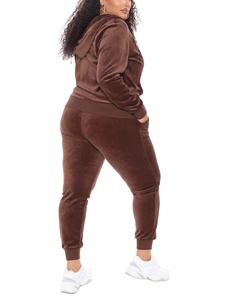 <b>Women</b> Fall Velvet Tracksuit Hood Crop <b>Lounges</b> Sets Rhinestone Heavyweight Velour Sweatsuit Tracksuits Two Piece Sets 2026 - Product Image 5