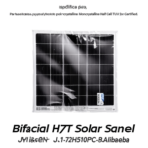 แผงโซลาร์เซลล์แบบสองหน้า HJT รุ่น JY1-72H510PC-Polycrystalline & Monocrystalline Half Cell ได้รับการรับรองมาตรฐาน TUV - Product Image 2
