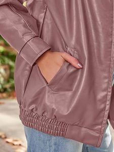 เสื้อแจ็คเก็ตหนังวัวสำหรับผู้ชาย ระบายอากาศได้ดี เป็นมิตรกับสิ่งแวดล้อม แห้งเร็ว อุ่นในฤดูหนาว คอตั้ง สไตล์ลำลอง คุณภาพสูง ปรับแต่งได้ - Product Image 2