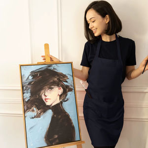 Tablier de cuisine unisexe sans manches en polyester non tissé BEAM 100 %, respirant, écologique, simple, pour usage quotidien - Product Image 5