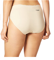 Culottes sexy pour femmes, coupe haute, en tricot, unies, sans coutures, respirantes, en tissu écologique, personnalisables ODM, avec ceinture en U lisse et confortable