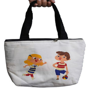 Personalized Organic Cotton Canvas Tote Bags Custom Logo Reusable Recyclable Silk Screen Printed for <b>Supermarket</b> Beach Shopping - Product Image 1