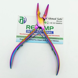 Pince d'extension de cheveux en acier inoxydable de forme plate de haute qualité outils métalliques multifonctionnels de marque privée pour des cheveux durables - Product Image 5